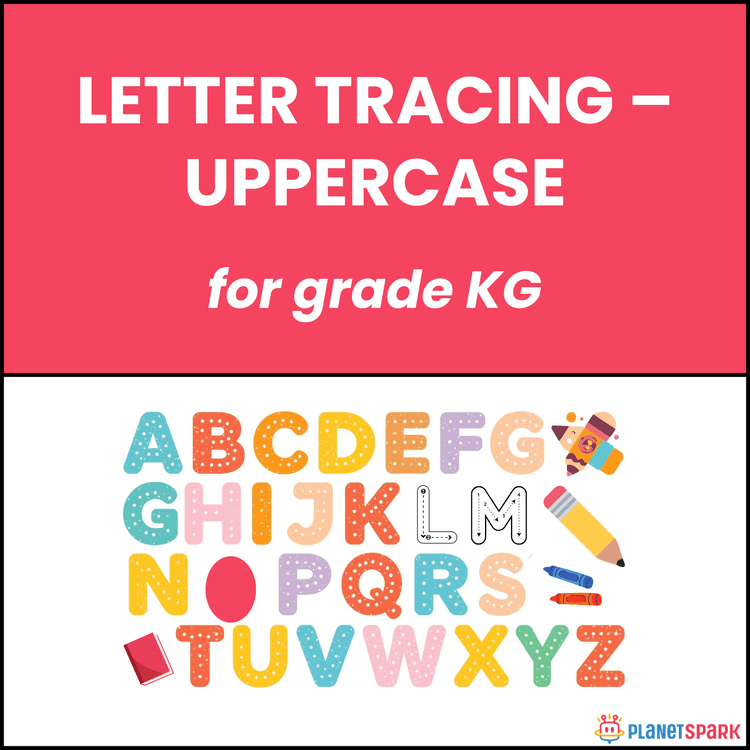 Class KG Worksheet on Tracing Capital Letters