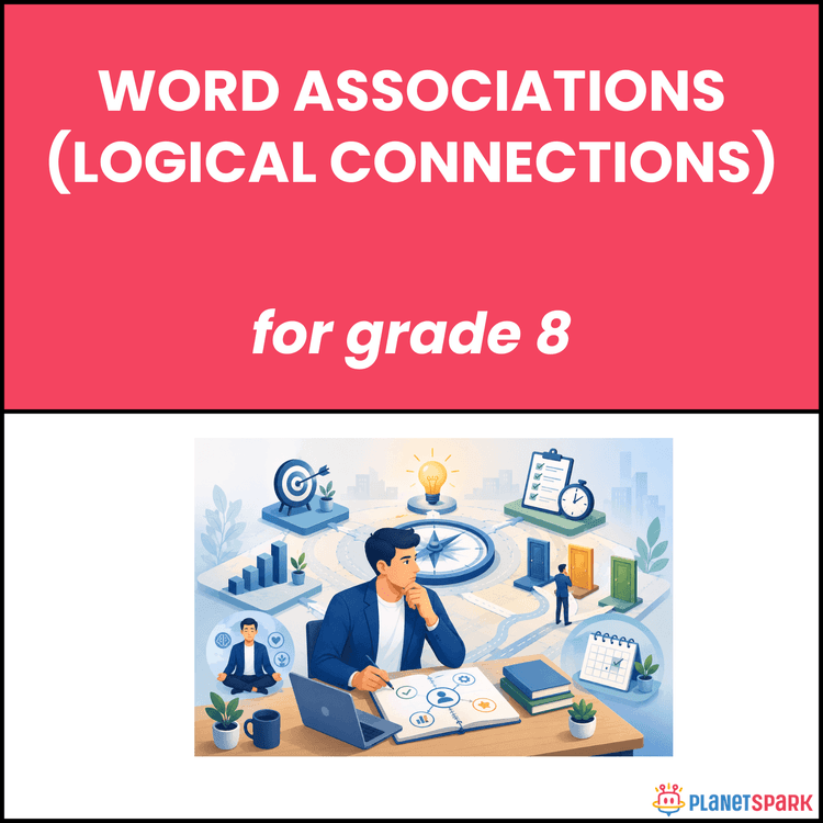 Class 8 English Worksheet on Word Associations