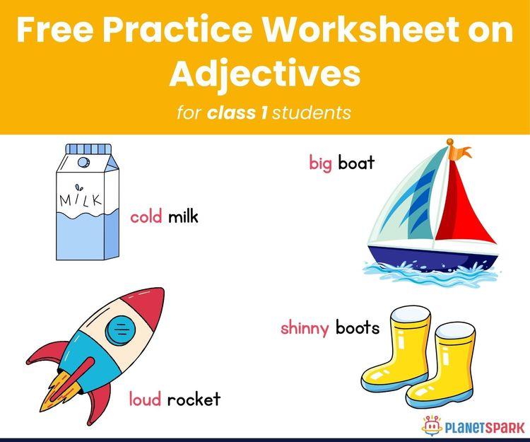 Learn Describing Words – Class 1 English Worksheet