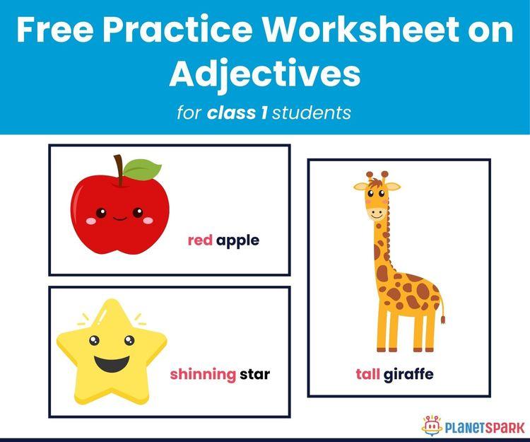 Class 1 Grammar Worksheet – Adjectives Worksheet