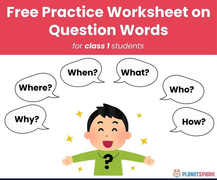 Class 1 Grammar Practice – WH Question Worksheet