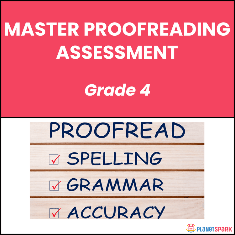 Grade 4 Grammar Worksheet Master Proofreading Test