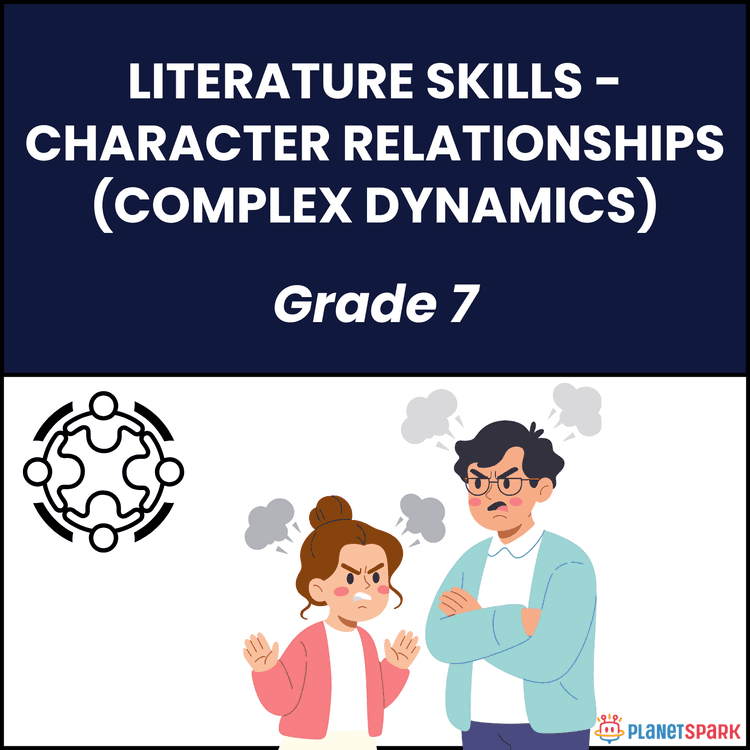Grade 7 English Worksheet on Character Relationships
