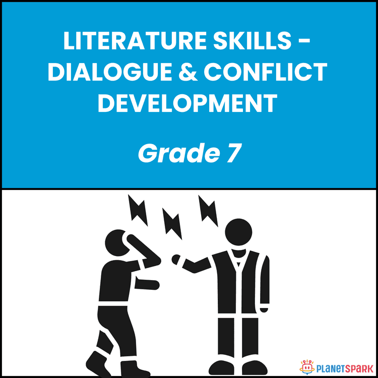 Grade 7 English Worksheet on Dialogue & Conflict