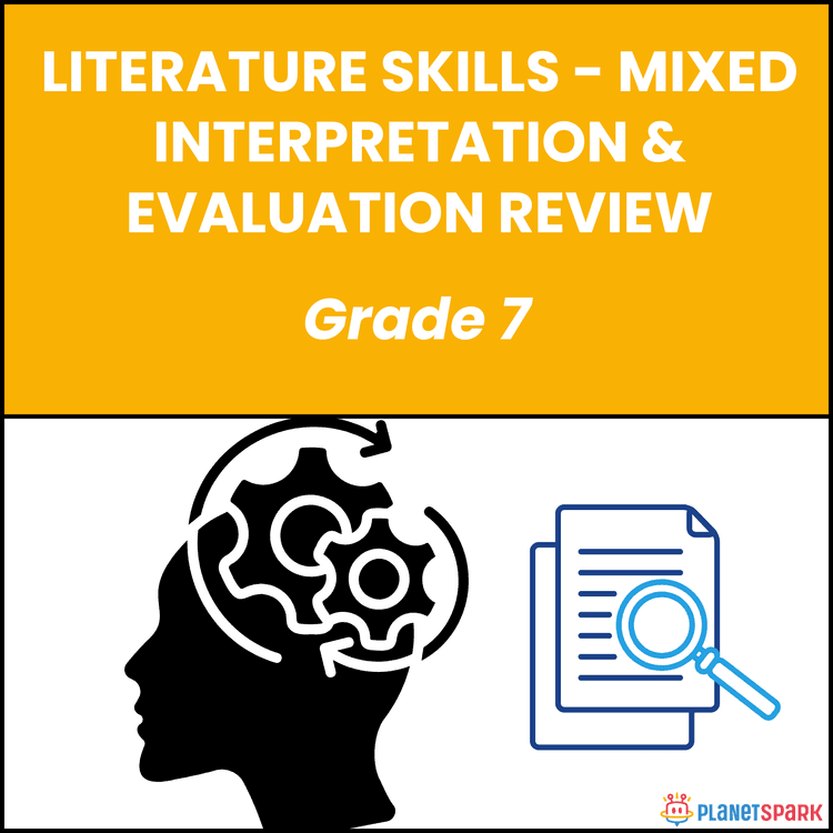 Grade 7 English Worksheet on Interpretation & Review
