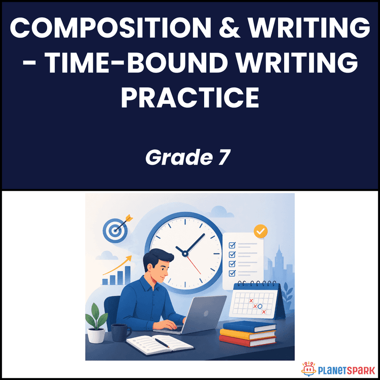 Class 7 English Worksheet on Time-Bound Writing