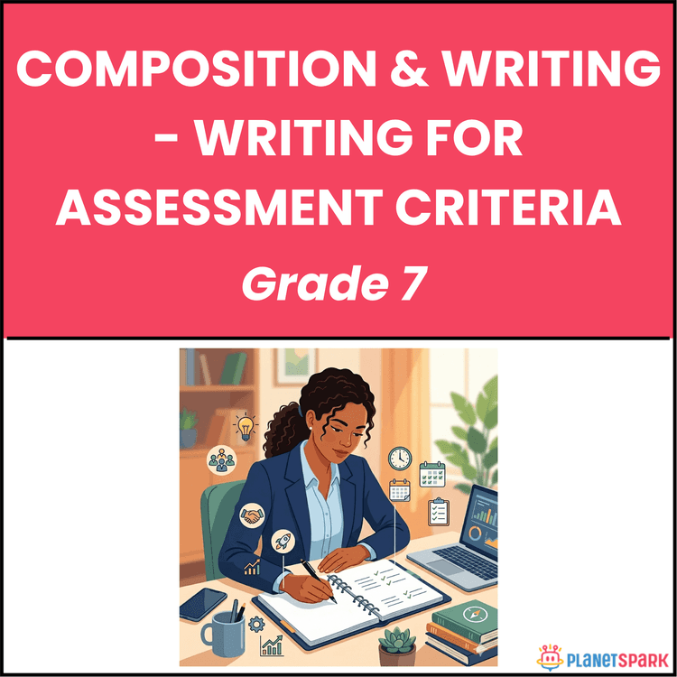 Class 7 Grammar Worksheet on Writing for Assessment