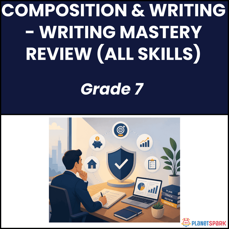 Class 7 Grammar Worksheet on Writing Mastery Review