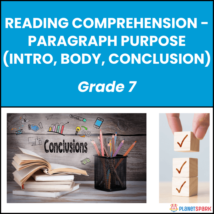 Class 7 Grammar Worksheet on Paragraph Purpose