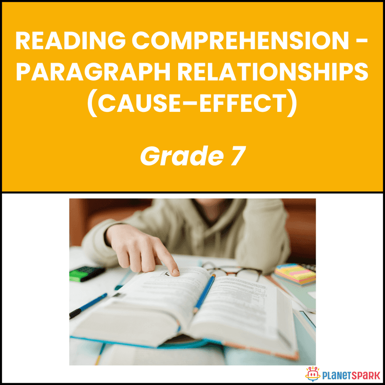 Class 7 Worksheet on Cause-Effect Paragraphs